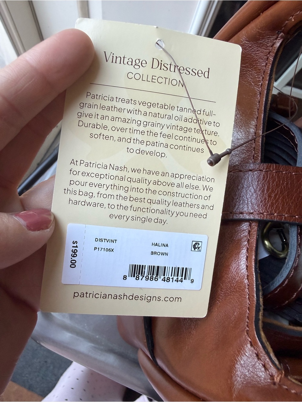 Patricia Nash Halina Brown Leather Bag - Picture 6 of 11